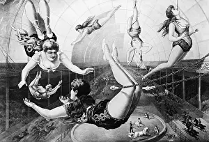 Swinging Prints: Poster Of Trapeze Artists 1890
