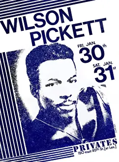 Arc0014010 Prints: Poster For Wilson Pickett Live