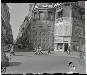 Posters on Buildings in France