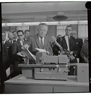 Postmaster Demonstrating New Speed Mail