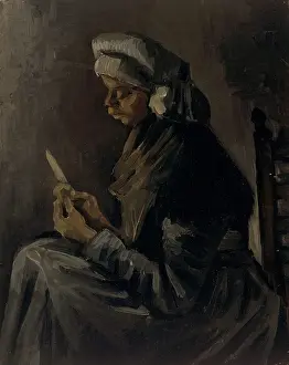 Peeling Prints: The Potato Peeler (Reverse: Self-Portrait With A Straw Hat)