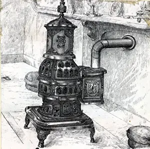 Progress Prints: Potbellied Stove Illustration