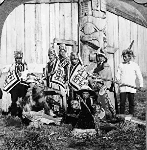 Ceremonies Prints: Potlatch Dancers In Klinkwan