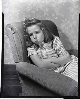 Easy Chair Prints: Pouting Girl