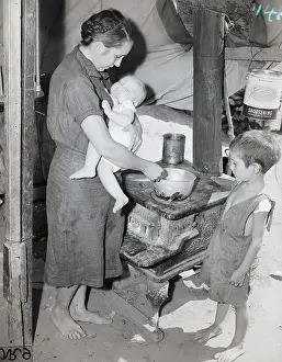 Visalia Prints: Poverty in America 1939:Migrant Camp