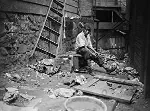 Waste Prints: Poverty in America: Back Alley Playground 1937