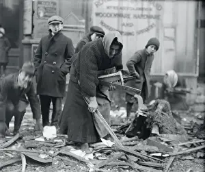 Scarcity Prints: Poverty in America: People Collecting Wood 1918