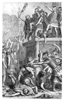 Images Dated 10th June 2017: Praetorian Guard Proclaiming a Roman Emperor