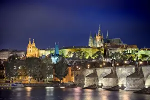 Prague at dusk