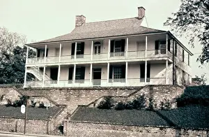 1800s Prints: A Pre Civil War House