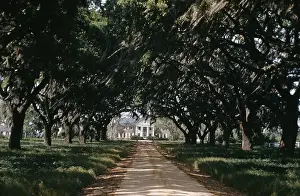 1800s Prints: A Pre Civil War Plantation House