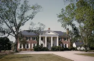 1800s Prints: A Pre Civil War Plantation House
