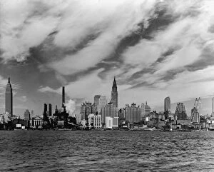 East River Collection: Pre - United Nations East Midtown Skyline