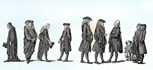 Restoration Prints: Preacher in Berlin, Germany, in the 18th century