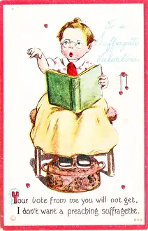 Preaching Suffragette Card