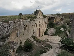 August Prints: Prehistoric Rock Church In Gravina di Matera (Matera Canyon), Basilicata, Southern Italy