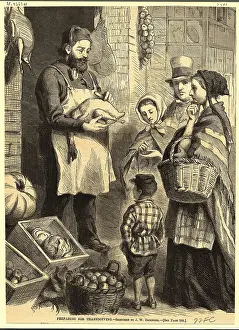Butcher Prints: Preparing for Thanksgiving by John Whetton Ehninger