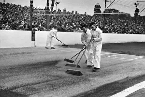 Supporters And Spectators Prints: Preparing The Track
