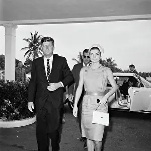 Pres. And Mrs. Kennedy Return To Hospital