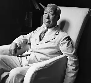Pres Of South Korea Dr. Rhee Seated