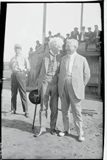 Former and Present Baseball Officials on the Field