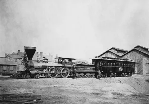 Abraham Lincoln (1809-1865) Prints: President Abraham Lincoln's Funeral Train