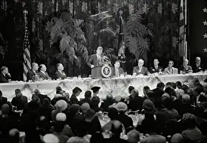 George W Prints: President Addressing Cuban Crisis
