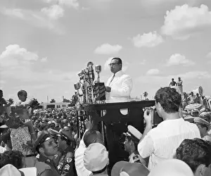 President Batista Addressing Crowd from Podium