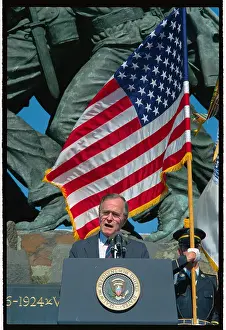 President Bush Giving a Speech