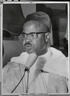 Cameroon Prints: President of Cameroon Ahmadou Ahidjo