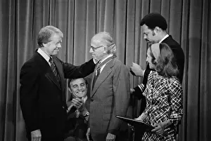 President Carter Congratulating Jonas Salk