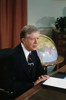 Huty35338 Prints: President Carter In Television Address