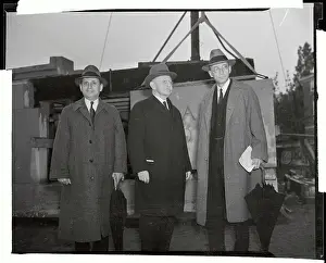 Conant Prints: President and Dean of Harvard with Donating Alumnus