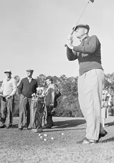 Golf Caddy Prints: President Dwight D. Eisenhower Playing Golf