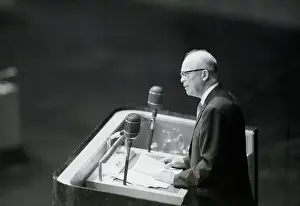 General Assembly Building Prints: President Dwight Eisenhower Speaking at United Nations