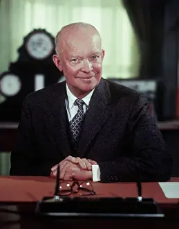 President Dwight Eisenhower in White House