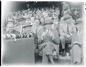 President Eisenhower in Baseball Stands
