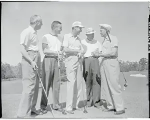 President Eisenhower Chatting with Golfers