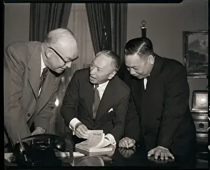 Diplomat Prints: President Eisenhower and Chinese Diplomats