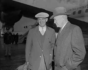 Augusta Prints: President Eisenhower with Cliff Roberts