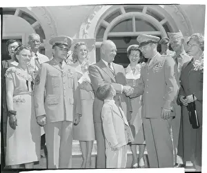 President Eisenhower Congratulating Benjamin Wilson