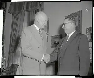 President Eisenhower Meeting Jamalia