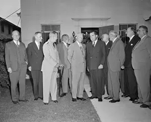 President Eisenhower Receives Members of the National Security Council