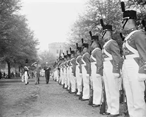 President Eisenhower Reviewing Citadel Cadets