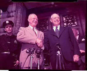 President Eisenhower and Robert A. Taft Shaking Hands