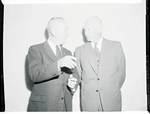 President Eisenhower Speaking With Charles Halleck