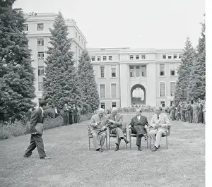 President Eisenhower Speaking with Nikolai Bulganin