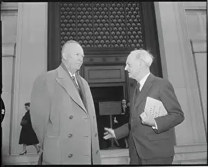 President Eisenhower Talking to David Finley