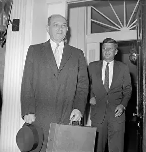 Georgetown Prints: President-Elect Kennedy with Dean Rusk