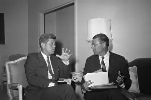 Roberts Prints: President-elect Kennedy with Robert S. McNamara